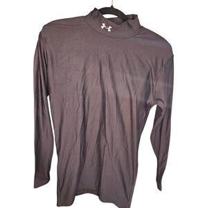 Under Armour ColdGear Long Sleeve Mock Neck Compression Shirt - Men's Large - Bl